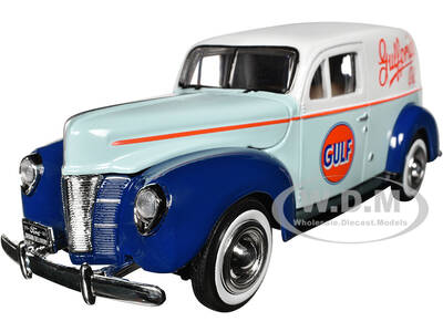 1940 Ford Sedan Delivery Light Blue and White \
