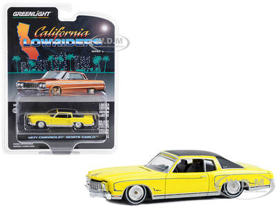 1971 Chevrolet Monte Carlo Lowrider Sunflower Yellow with Black Top \
