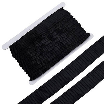 10 Yards Polyester Pleated Satin Wrinkle Ribbon