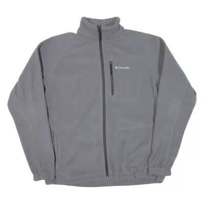 COLUMBIA Mens Fleece Jacket Grey L
