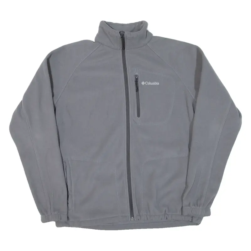 COLUMBIA Mens Fleece Jacket Grey L