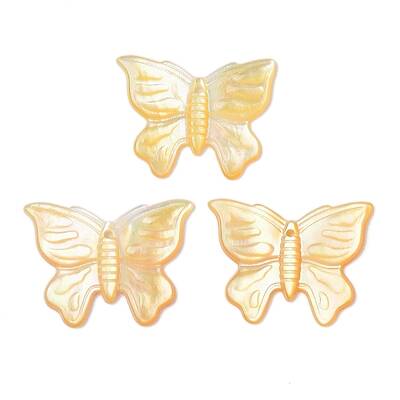Natural Yellow Shell Carved Pendants