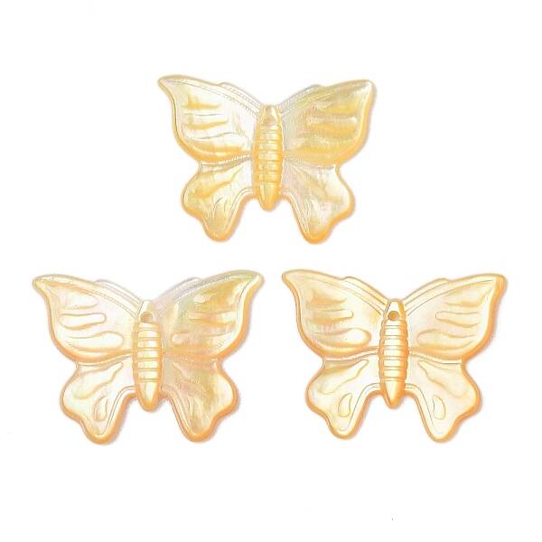 Natural Yellow Shell Carved Pendants