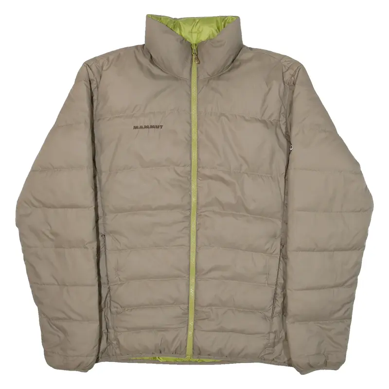 MAMMUT Reversible Insulated Mens Puffer Jacket Beige M