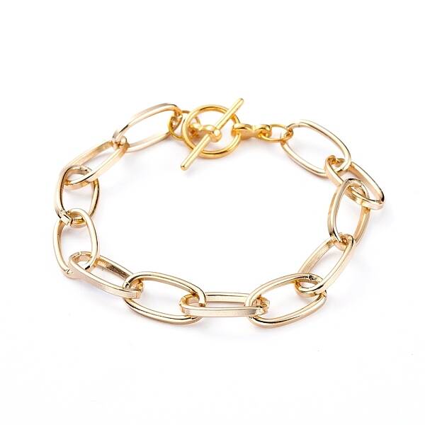 Unisex Aluminium Paperclip Chain Bracelets