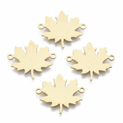 Autumn Theme 201 Stainless Steel Links connectors