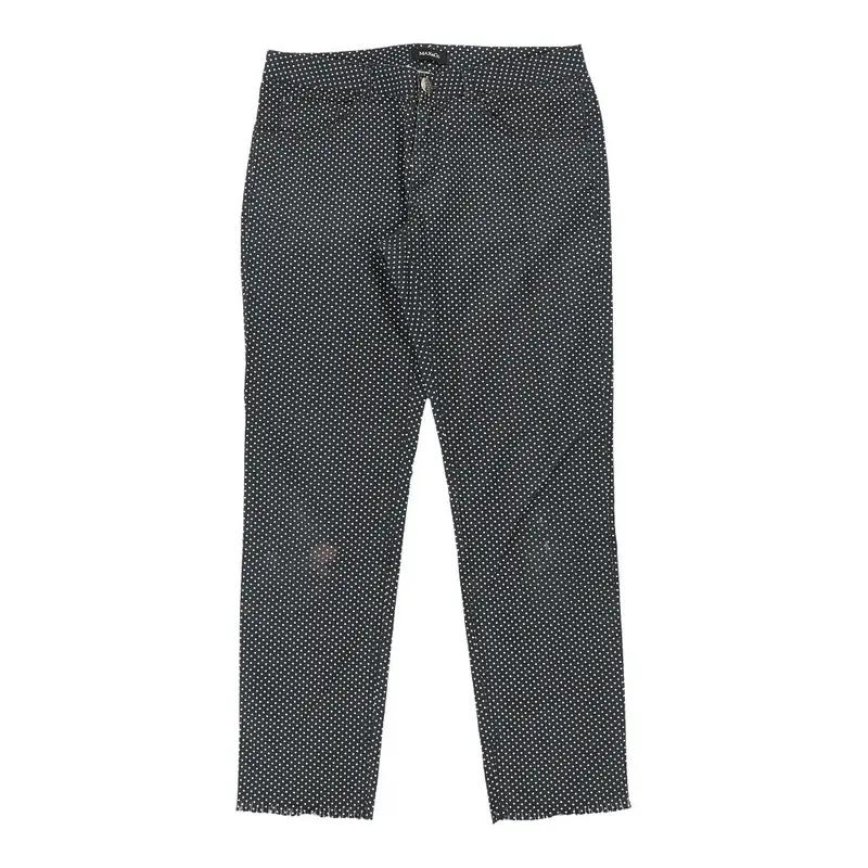 Max & Co Polka Dot Jeans - 32W UK 10 Blue Cotton