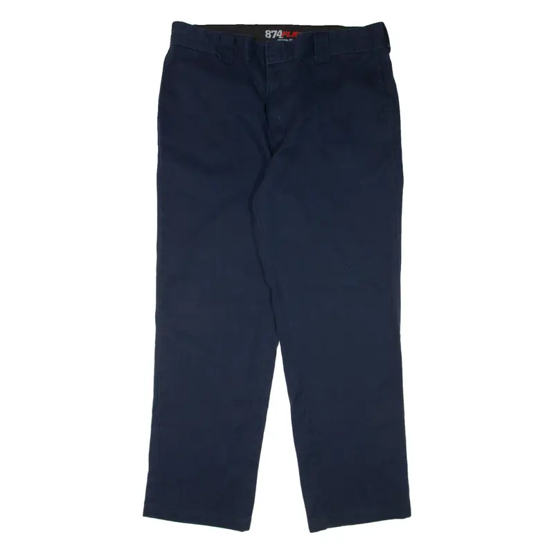 DICKIES 874 Workwear Mens Trousers Blue Regular Straight W38 L32