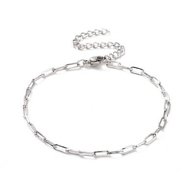 Non-Tarnish 304 Stainless Steel Cable Chain Bracelet for Men Women