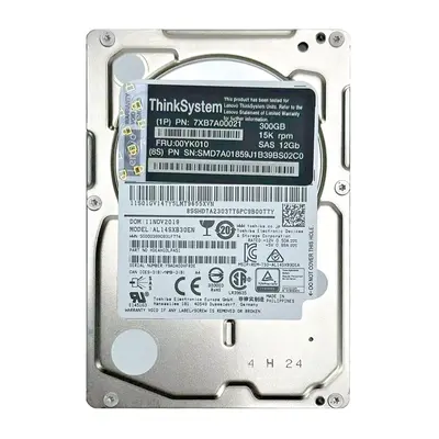 00YK010 Lenovo 300GB 12Gb/s SAS 15000 2.5-inch Hard Drive