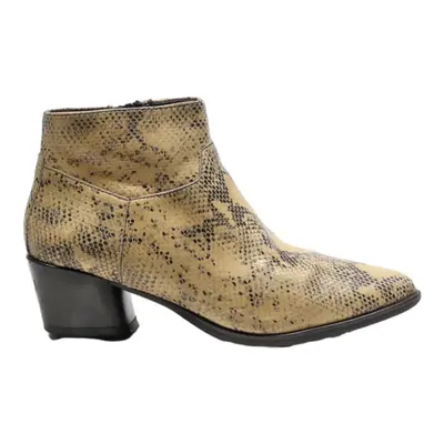 VAGABOND Ankle Boots Beige Leather Womens UK 2