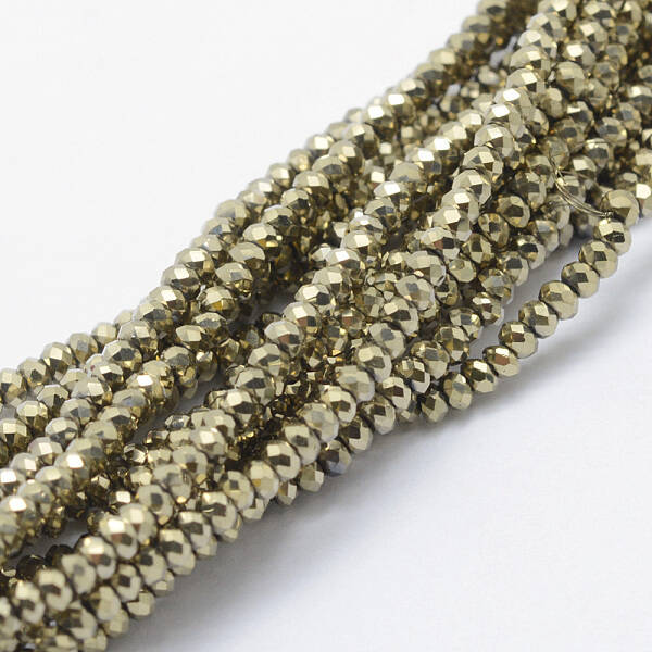 Electroplate Glass Beads Strands
