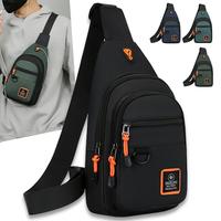 [Waterproof Cycling Chest Bag] Waterproof Shoulder Crossbody Bag, Outdoor Sports Cycling Chest Bag With Earphone Hole, Men's ...