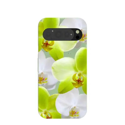 Sage Green Orchid Blooms Google Pixel 9/9 Pro Case