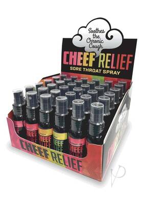 Cheef Relief Throat Spray Asst 36/disp