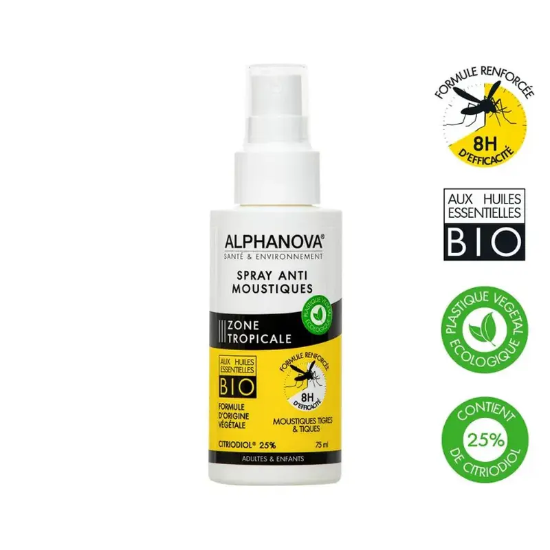 Alphanova Mosquito repellent spray Tropical zone 75ml