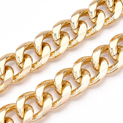 Aluminum Faceted Curb Chains