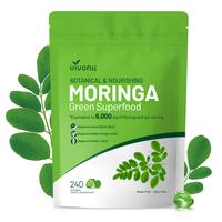 VivoNu Moringa Softgels | Energy, Immunity & Joint Support | Rich in Essential Fatty Acids & Antioxidants | 240 Vegan Capsule...