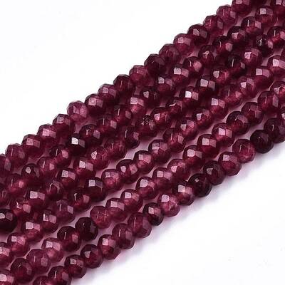 Natural White Jade Bead Strands
