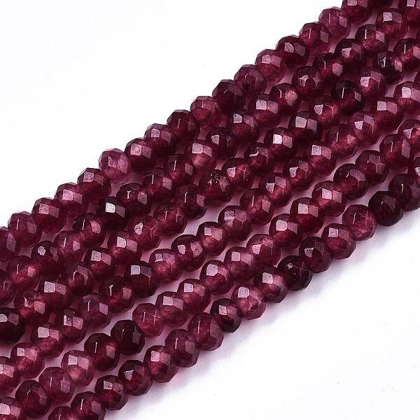 Natural White Jade Bead Strands
