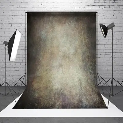 Aperturee Dark Beige With Green Abstract Photography Backdrop