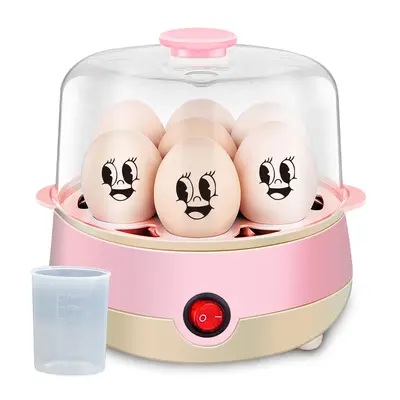 Easy Rapid Egg Cooker Electric 7-Egg Capacity, Soft, Medium, Hard-Boiled Egg Cooker with Auto Shut-Off, Measuring Cup Include...