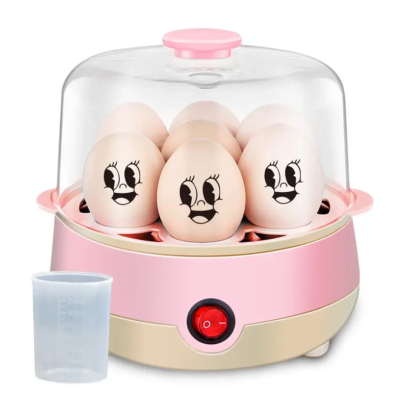 Easy Rapid Egg Cooker Electric 7-Egg Capacity, Soft, Medium, Hard-Boiled Egg Cooker with Auto Shut-Off, Measuring Cup Include...