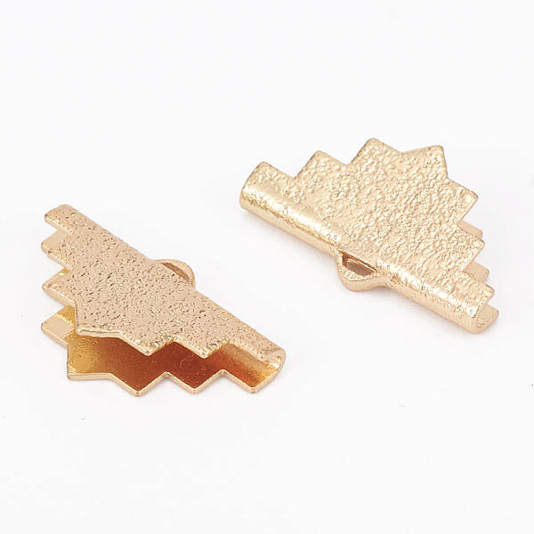 Brass Ribbon Crimp Ends