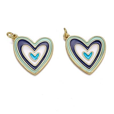 Brass Enamel Pendants