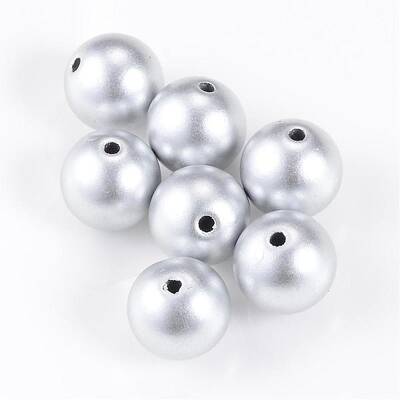 Matte Style Spray Painted Acrylic Beads
