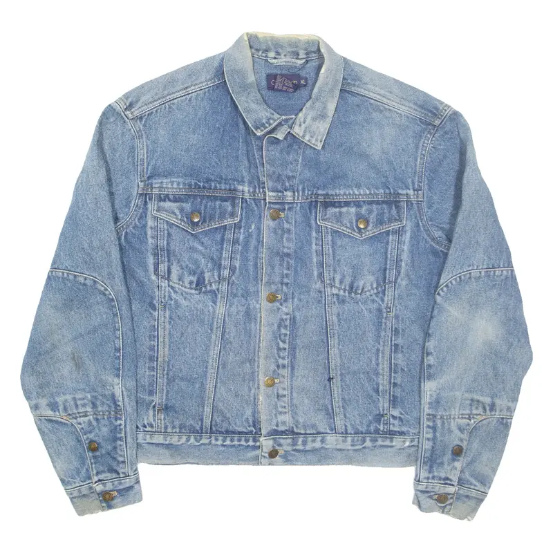 CALVIN KLEIN Womens Denim Jacket Blue XL