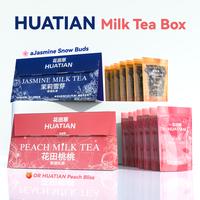 Asian Afternoon Milk Tea International Snack Set Huatiancui Huatian Taotao Milk Tea Powder, Jasmine Snow Bud Milk Tea Instant...