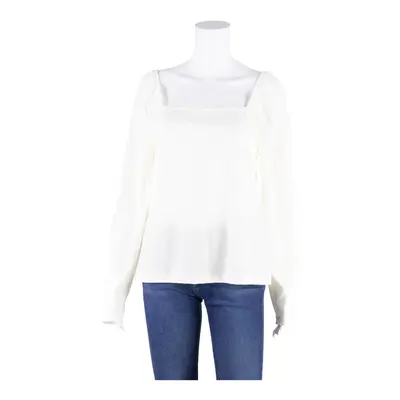 DOROTHY PERKINS Ribbed Top Cream Long Sleeve Womens UK 16