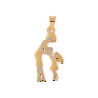 Mother's Day Ion Plating(IP) 304 Stainless Steel Pendants