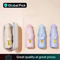 Portable Pocket Umbrella, 1 Count Lightweight Folding Umbrella, Dual-use Travel Umbrella for Sun & Rain, Ideal Travel Compani...
