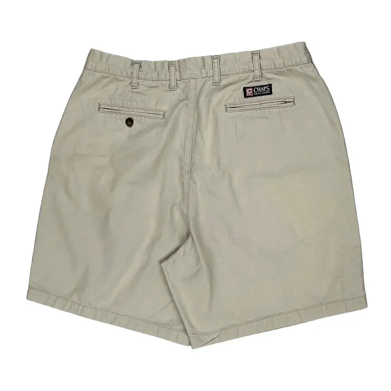 Chaps Ralph Lauren Chino Shorts - 33W 8L Beige Cotton | Size: 33″ waist