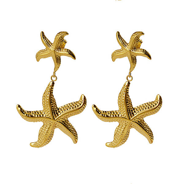 304 Stainless Steel Dangle Stud Earrings