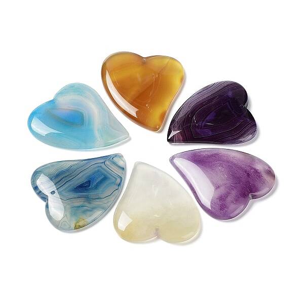 Natural Banded Agate/Striped Agate Pendants
