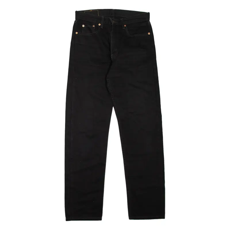 LEVI'S 615 02 Orange Tab Mens Jeans Black Regular Straight 90s W30 L32
