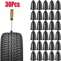 Car Tire Repair Rubber Nail Set, Universal Car Motorcycle Tire Repair Nails, Truck Scooter Bike Tire Puncture Repair Tool, Ti...
