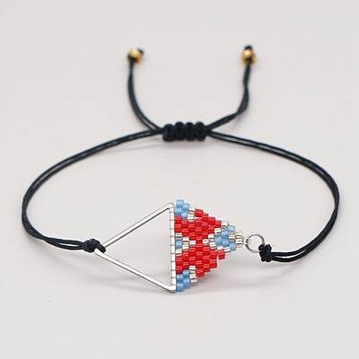 Rhombus Loom Pattern MIYUKI Seed Beads Bracelets for Women