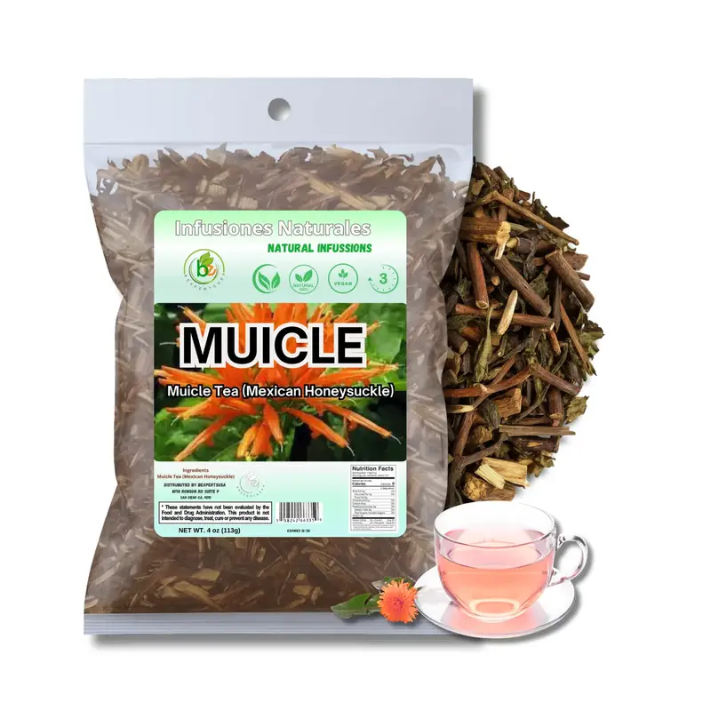 VIRAL 1 Muicle Té (Mexican Honeysuckle Herbal Tea) - 4 oz - 100% Natural, Vegan, Non-GMO Traditional Beverage