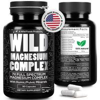 Wild Magnesium Complex - Chelated - 450mg Elemental Magnesium - 7 Forms - Humic/fulvic Blend - Energy Support - Edible Capsul...