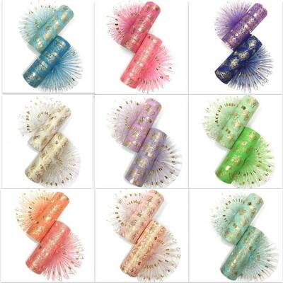 Bowknot & Heart Deco Mesh Ribbons