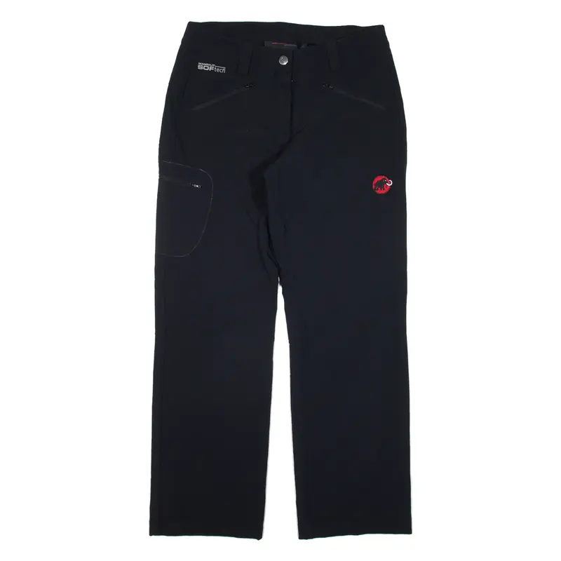MAMMUT Womens Trousers Black Regular Straight W30 L27