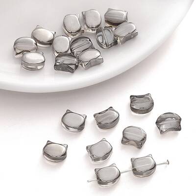 10Pcs Electroplate Glass Beads
