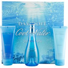 Davidoff Cool Water Woman Great Set eau de toilette 100 ml body lotion 75 ml Cool Water and Cool Water Gel 75 ml
