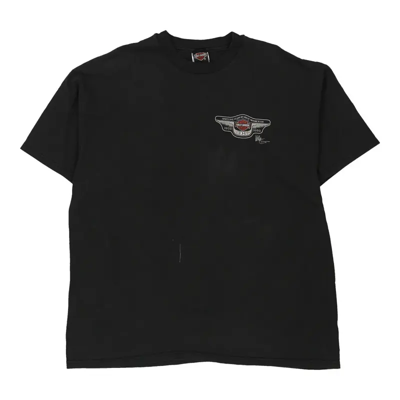 Harley Davidson T-Shirt - 2XL Black Cotton