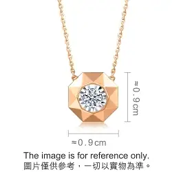 'Fantasy' 18K White & Red Gold Diamond Necklace