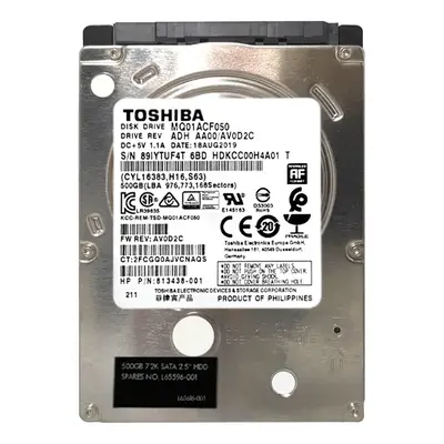 813438-001 HP 500GB 7200RPM SATA 6Gb/s NHP 16MB Cache 2.5-inch Hard Drive